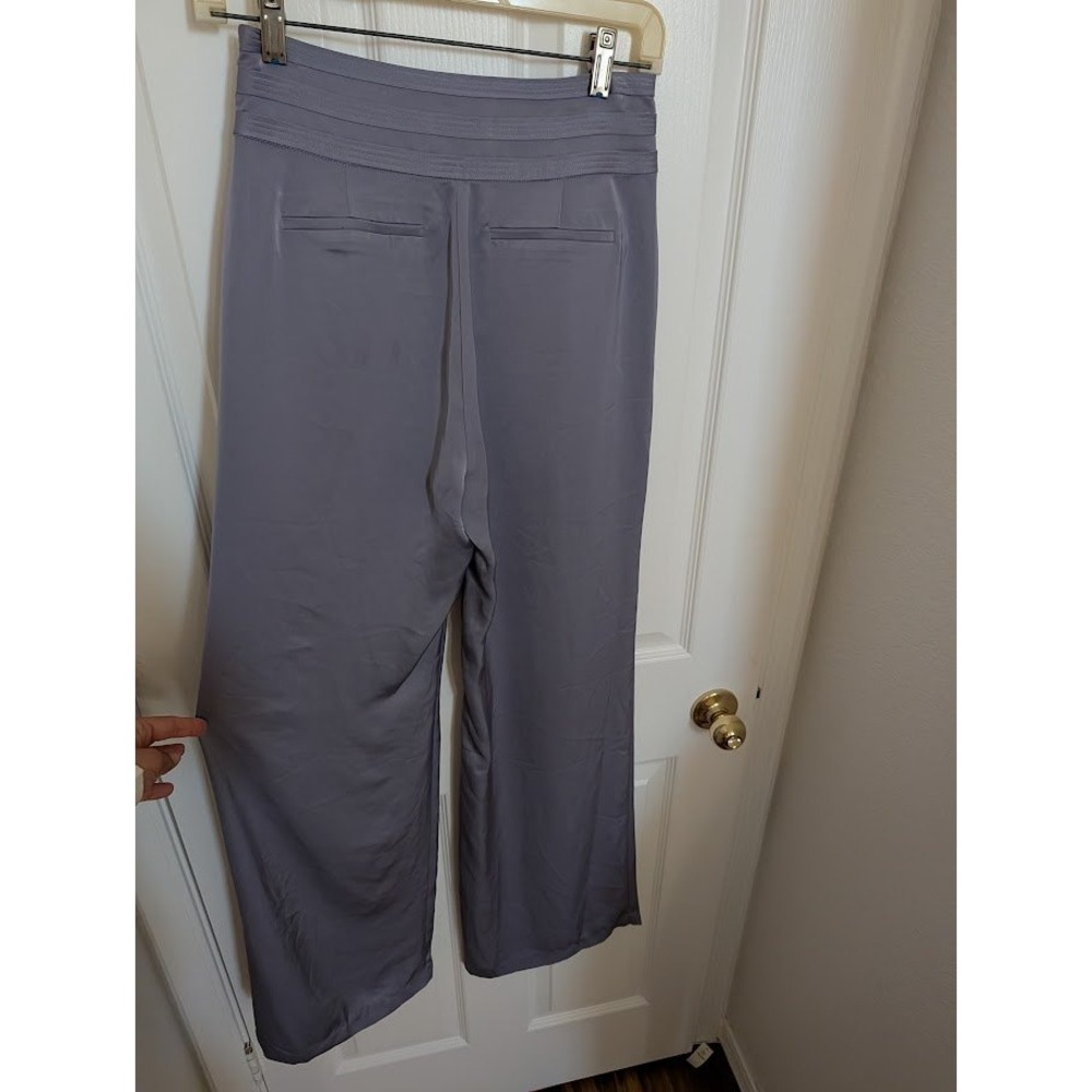 Ramy Brook New York‎ Lavender Lush Size 0 Pleated Wide Leg Trousers Pants - Picture 9 of 13